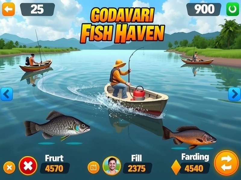 Different fishing locations in Godavari Fish Haven Challenge