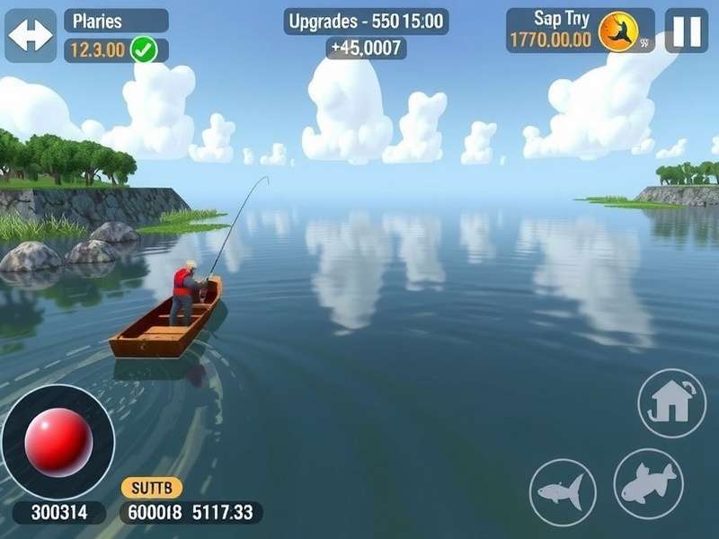 Godavari Fish Haven Challenge gameplay showing fishing on the river